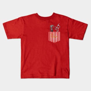 Red Dapper Dan Pocket Kids T-Shirt
